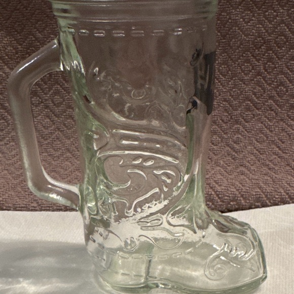 Vintage Stewart Anderson Black Angus Steakhouse Glass Boot Mug - Picture 2 of 6